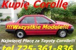 Kupię Toyotę Avensis Corollę Carinę Yaris Aygo