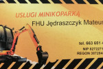 Usługi minikoparką, wiertnicą, młotem hydraul.