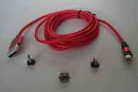 Kabel Przewód USB typ C Micro iPhone Magnet. 2m