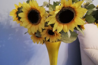 Słoneczniki kwiaty sztuczne kompozycja