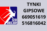 TYNKI maszynowe gipsowe, cementowo wapienne