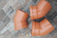 Kolanko kanalizacyjne PCV fi160 45*