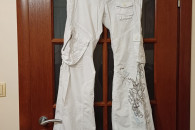 Spodnie dziewczęce M białe