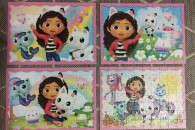 Puzlle 4W1 Przygody Gabi