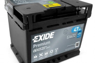 Akumulator 47Ah 450A Exide Premium EA472 PRAWY
