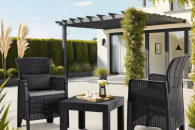 Zestaw Mebli Ogrodowych IMLACKIAL Czarny