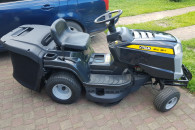 Koszenie trawy traktorek kosiarka kosa