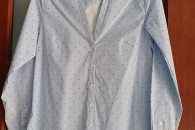 Bluzka nowa koszula H&M 44 błękitna w kropki