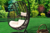 Fotel wiszący KOKON BAHAMA - czarny 5192