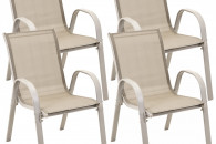 Zestaw krzeseł ogrodowych 4szt 58188