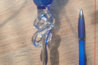 Wazonik artystyczny. Szkło kolorowe.