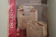 Koszyki szydełkowe 2 szt.