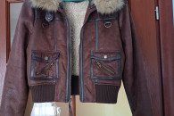 Kożuszek kurtka bamberka L 40 zimowa