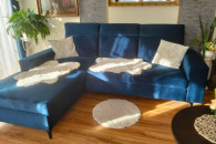 NAROŻNIK Z PUFĄ + stolik gratis