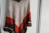 Ponczo damskie wełniane ciepłe NOWE