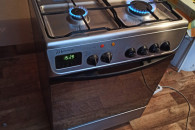 Kuchnia kuchenka gazowo-elektryczna inox 60cm