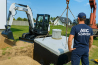 Szamba betonowe –Transport HDS i Montaż