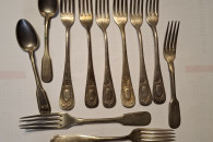 Widelce stołowe - stare. ozdobme.