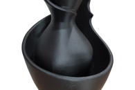 NOWOCZESNY WAZON DEKORACYJNY 3D BLACK