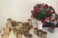 Świeczniki drewniane