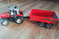Traktor Massey Ferguson 7480 z przyczepą wywrot