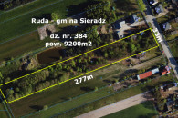Działka budowlana 9200 m2 Ruda 112 Sieradz