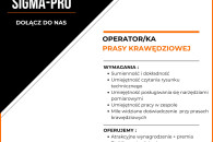 OPERATOR/KA PRASY KRAWĘDZIOWEJ