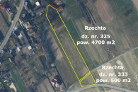 Działka budowlana 5200 m2 Rzechta gm. Sieradz
