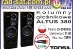Kolumny podłogowe TONSIL ALTUS 380 + GRATIS