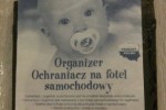 Ochraniacz ceratka na fotelik do auta NOWY
