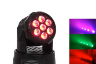 RUCHOMA GŁOWA MINI LED MOVING HEAD 7 X 10W RGBW