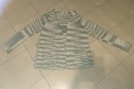 sweter zimowy robiony na drutach
